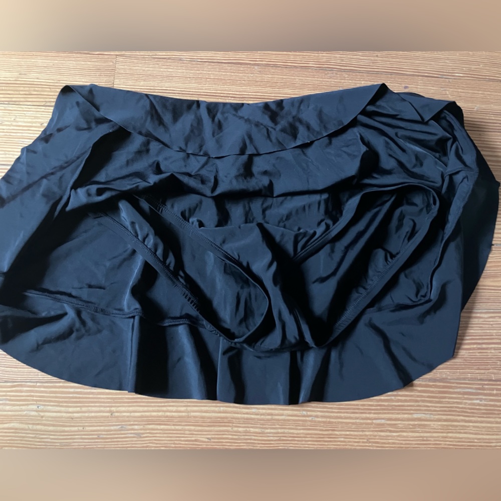 NWT Aqua Green UPF 50 Ruffle Swim
Skirt in Black Sz 2X. - Picture 7 of 9